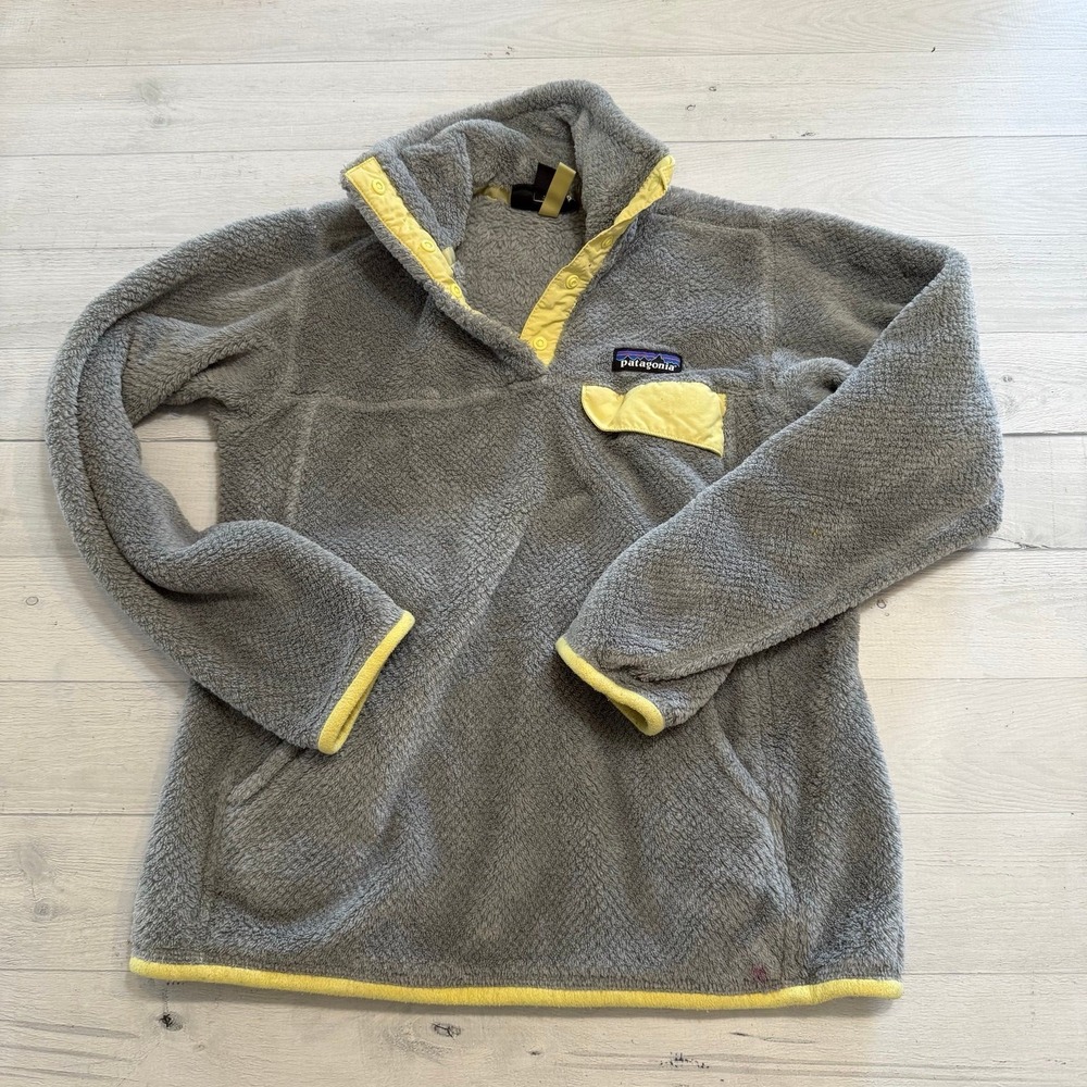 Women's Re-Tool Snap-T Pullover grey yellow XXS
